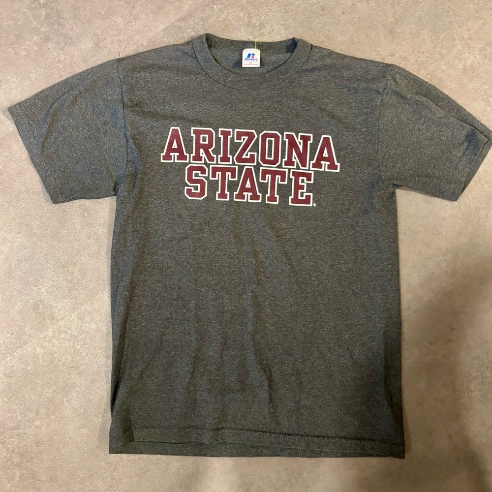Russell Athletic Gray Arizona State University Short Sleeve Tee